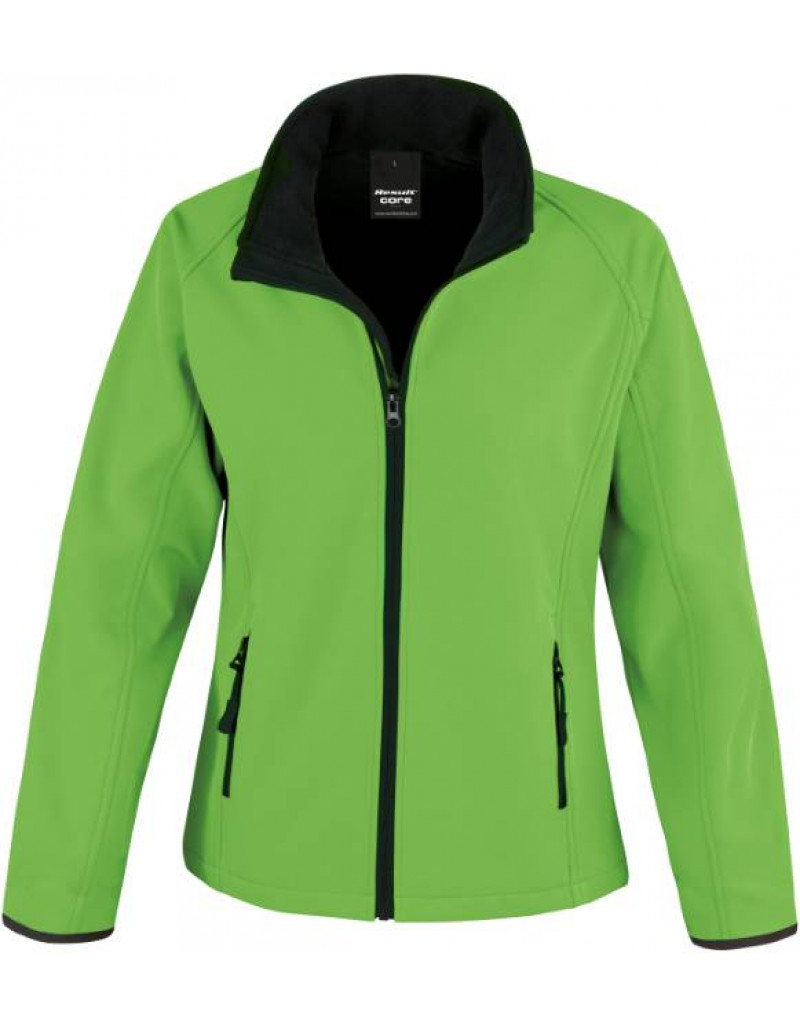 Jachetă softshell cu 2 straturi pentru femei, imprimabilă